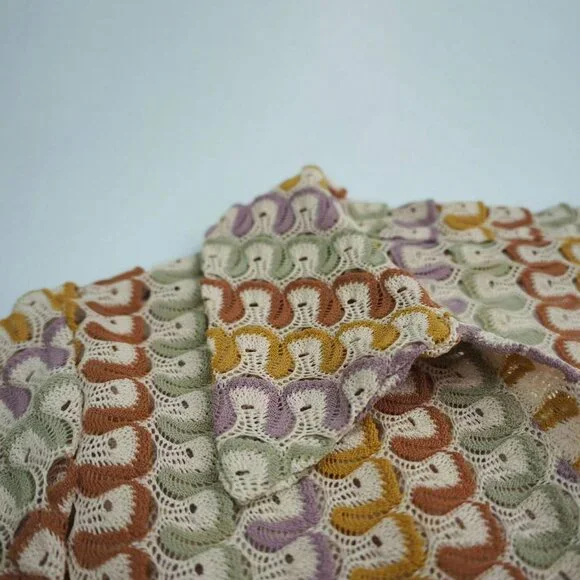 Casual Women's Crochet Hollow Out Deep V-Neck Slit Beach Dress - Picture 6 of 8